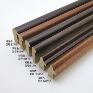 บี2546 ไม้ประดับตกแต่ง 25x46มม. สีวอลนัท กรอบตกแต่งภายใน ทนทาน สไตล์ดั้งเดิม - Product Image 2