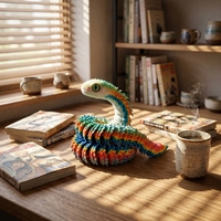 3D-Gedrucktes Vollartikuliertes Viper-Diorama für den Schreibtisch, Grenzüberschreitender Großhandel und Dropshipping für Straßenhändler