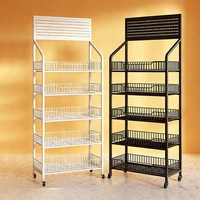 Étagères de présentation multifonctionnelles en métal à plusieurs niveaux pour supermarchés, non pliables, pour magasins de proximité et usage domestique – Vente en gros