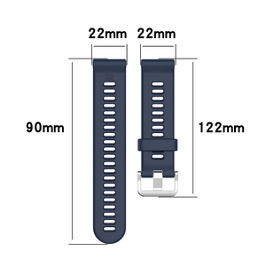 <span class=keywords><strong>Bracelet</strong></span> de montre original en silicone de remplacement, sangle de 22 mm pour montre intelligente <span class=keywords><strong>Garmin</strong></span> Forerunner <span class=keywords><strong>745</strong></span>/745XT - Product Image 3
