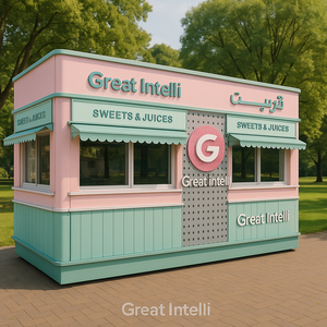 บาร์คาเฟ่ร้านค้าเคลื่อนที่ทำขึ้นเองภาชนะจัดส่ง10FT ร้านกาแฟในสวน - Product Image 3