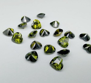 Circonia Cúbica Sintética al por Mayor, Corte Corazón, Color Granate Rojo, Precio <span class=keywords><strong>de</strong></span> Piedra <span class=keywords><strong>de</strong></span> Circonia Cúbica - Product Image 5
