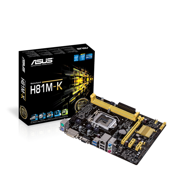 New ASUS H81M-K Motherboard with Socket LGA 1150