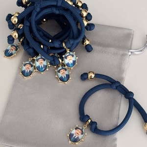 Bracelets de charme faits à la main, à la mode, avec portrait de médecin chrétien pauvre, entourés de zircon, tissage de corde épaisse, ensemble de bijoux pour femmes - Product Image 3