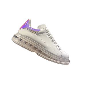 Zapatos europeos para hombre, zapatillas de cuero con plataforma, zapatos deportivos casuales con suela gruesa y amortiguación de aire para hombre y mujer - Product Image 2