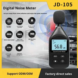 Цифровой шумомер JD-105 2026 года, высокоточный (0,1 дБ), прямые поставки с завода, измеритель уровня шума и децибел - Product Image 2
