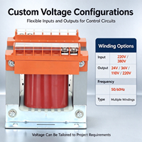 Transformateur de contrôle monophasé haute performance 300VA, 380V vers 220V, enroulement en cuivre et résine pour éclairage d'instruments