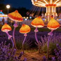LED IP65 Pilzleuchte Leuchtende Pilzförmige Metall-Harz-Glasfaser Landschaftsdekoration Rasen Garten Sehenswürdigkeit Kulturbereich