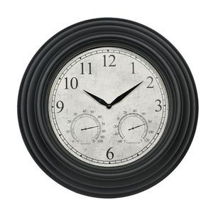 20 inch ngoài trời Vườn đồng hồ không thấm nước không đánh dấu Nhiệt kế đồng hồ pin hoạt động trang trí đồng hồ 2024 - Product Image 2