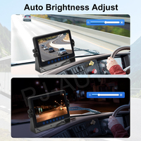 PJAUTO 7 pulgadas IPS HD Split autobús turístico Van Monitor sistema de cámara