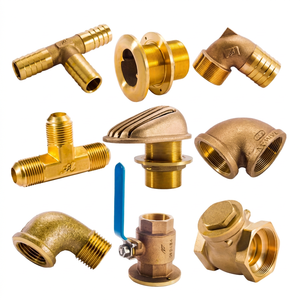 อุปกรณ์กรองน้ำเข้าเรือยอชท์/เรือ ยี่ห้อ TAIWAN HF รุ่น Bronze/Brass Thru Hull Fitting สำหรับเปลี่ยนอะไหล่ใหม่ - Product Image 1