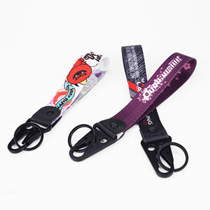 Dragonne de sécurité pour poignet avec logo personnalisé brodé pour clé de voiture et porte-clés - Product Image 3