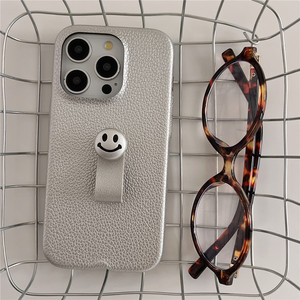 Zenos personnalisé série Logo14 en cuir PU pour étui de téléphone portable <span class=keywords><strong>Smiley</strong></span> Face Cartoon pour IPhone15 couleur unie OEM - Product Image 5