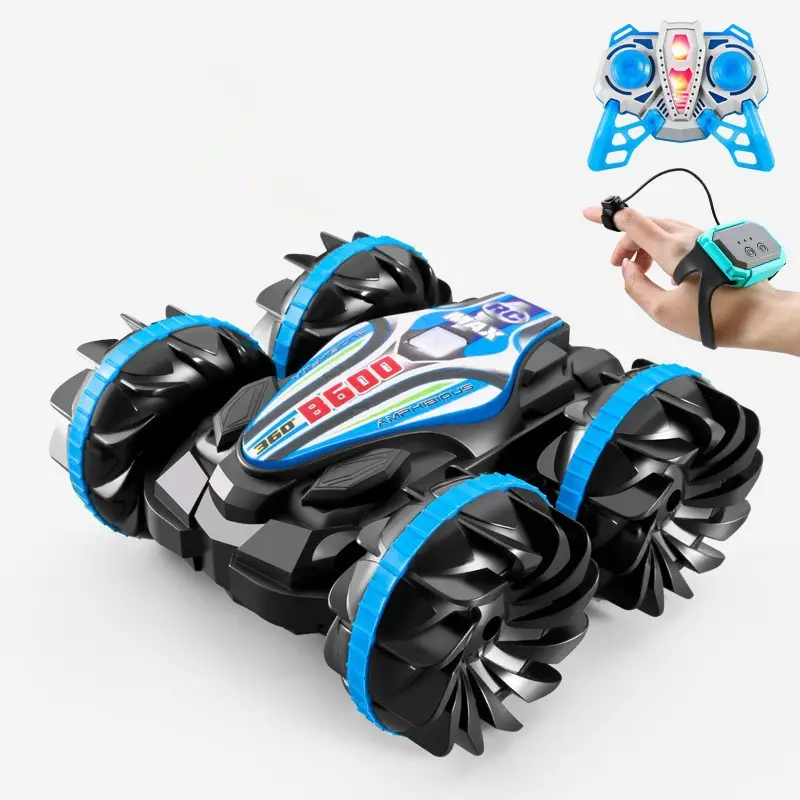 2.4G veicolo anfibio auto giocattolo acrobazia telecomando auto doppia faccia rotolante spiaggia giocattolo elettrico per bambini Drift RC auto