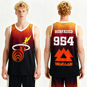 Maillot de basketball personnalisé 7XL, design sur mesure, respirant, grande taille, sans manches, style old school, pour l'été - Product Image 3