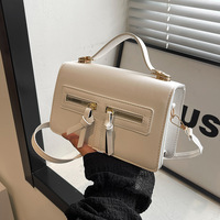 Sacs à bandoulière de luxe avec fermetures éclair design, petits sacs à main pas chers pour femmes, pochettes