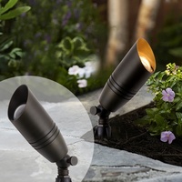 Offre Spéciale LT2105 12V AC/DC 2700K-6000K Bronze Antique IP65 Étanche Jardin Extérieur En Laiton Paysage Projecteurs Led Éclairage