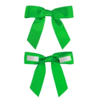 Best Selling Pre Made Small Satin Eco Friendly Christmas Mini For Wrapping Self Adhesive Ribbon Bow