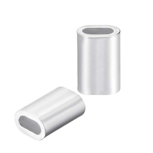 2mm 16mm 19mm 22mm 26mm 100mm din3093 dây thừng uốn tay áo hình bầu dục nhôm ferrule - Product Image 3