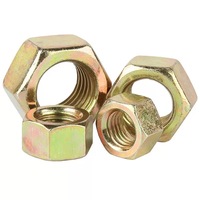 OEM ODM Mur Baut Hexagonal Baja Karbon DIN934 Warna Putih Biru Seng Tahan Korosi Set Mur Baut Hexagonal Grosir M5 M6 M8 M10