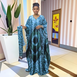 Vestito allentato da donna con stampa estiva africana nuovo stile Casual elegante stile etnico Bubu - Product Image 2