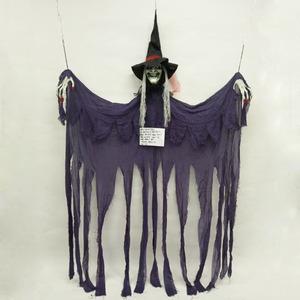 <strong>Halloween</strong> Haunted House Decorations <strong>2025</strong> New Sound Sensor Animated Creepy Electric Skeleton Hanging Ghosts for Yard - Product Image 4