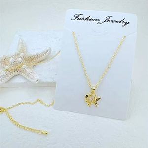 Collar de dijes de circonia cúbica de estilos de verano, collar con colgante chapado de nueva llegada, joyería de circonia cúbica de moda al por mayor - Product Image 2