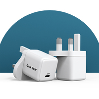 Chargeur de téléphone portable 25W Type C EU UK KR Plug Chargeurs Adaptateur Charge super rapide Portable Gan 25w Chargeur mural PD pour téléphone