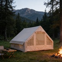 Tente de désert familiale portable facile à installer, tente extérieure en tissu Oxford, idéale pour les aventures de camping en famille dans le désert