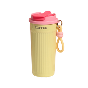 Mug à café isotherme portable pour les cadeaux de Noël et de la Saint-Valentin, gobelet en acier inoxydable à <span class=keywords><strong>double</strong></span> <span class=keywords><strong>paroi</strong></span> rayé personnalisé - Product Image 1