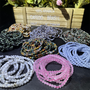 Wholesale 4mm Crystal Beads Amethyst Bracelet Healing Quartz Natural Crafts <strong>love</strong> Citrine Bracelet for Decoration - Product Image 4