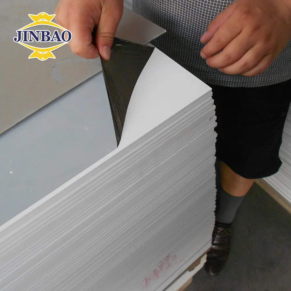 Jinbao Fabriek Hot Verkoop Dichtheid Plastic Lakens 18Mm 20Mm Pvc Foam Board, Pvc Plaat, forex Celuka Board Voor Keukenkast