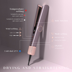 Lisseur de cheveux 3 en 1, utilisation à sec ou humide, ions négatifs, avec contrôle de la température, pour tous types de cheveux - Product Image 2