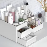 Commode de table compacte pour rangement de maquillage et cosmétiques, idéale pour bureau