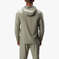 Ensemble de survêtement de sport en nylon à séchage rapide pour homme avec logo de marque personnalisé, deux pièces, léger, vêtements de loisirs pour homme