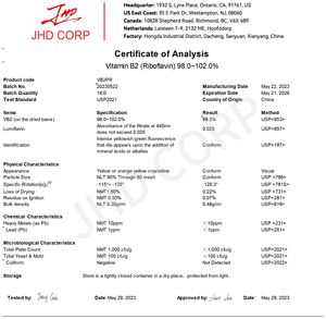 Almacén de EE. UU. En la UE, el mejor suministro de calidad superior, CAS 83-88-5, suplementos de vitamina <span class=keywords><strong>B2</strong></span> natural 99%, polvo de riboflavina - Product Image 3
