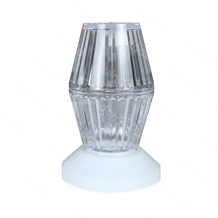 Puindo Personalizado Cristal Lâmpada Led Iluminação Wedding Home Room decoração Plastic Candle mesa lâmpada