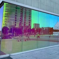 35cmx400cm Window Film Rainbow Iridescent Film Holographic Vinyl  Self-Adhesive Solar Film for Residential