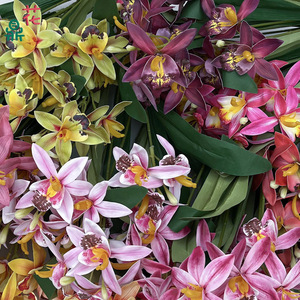 Fleurs d'orchidées artificielles en soie, faites à la main, pour décorations de mariage, allée de cérémonie, hôtel, restaurant - Product Image 3