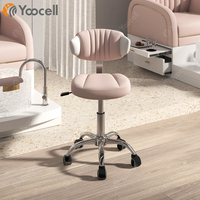 Chaise de laboratoire réglable Yoocell, couleur blanche, chaise de médecin, chaise dentaire, chaise ESD
