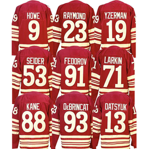 2025 Áo khúc côn cầu trên băng khâu hàng đầu mới 93 debrincat 91 fedorov 9 howe 53 seider 23 <span class=keywords><strong>Raymond</strong></span> 19 yzerman - Product Image 1