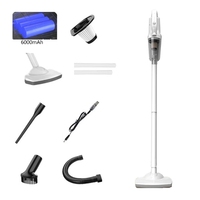 Aspirateur sans fil portatif à vente chaude, puissance d'aspiration de 12000pa, autonomie de 30 minutes, appareils de nettoyage des déchets
