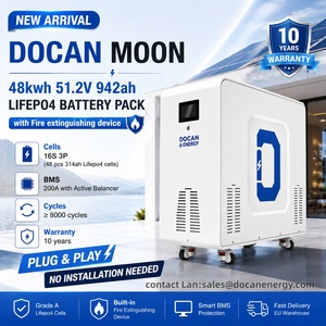 Nuevo Sistema de Batería LiFePO4 de 48 kWh de Docan Energy, 51.2V 314Ah 942Ah para Almacenamiento de Energía Doméstico y Comercial en la UE y EE. UU. con Extintor de Incendios - Product Image 1
