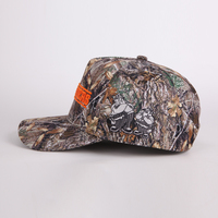 Gorra de Béisbol de 5 Paneles de Algodón de Camuflaje de Alta Calidad para Exteriores, Bordada con Logotipo
