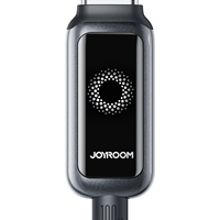 Pour JOYROOM 100W câble de charge rapide pour téléphone intelligent 1.2m type-c mise hors tension automatique câble de données de charge rapide tresse blindage