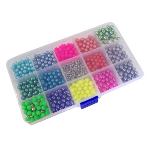 Cuentas para prendas de vestir, cuentas redondas de plástico de 6 mm, color perla, con cierre de 2,5 mm para accesorios de ropa - Product Image 5