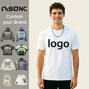 T-shirt da Palestra Personalizzabile in Cotone Pesante per Uomo, Oversize 260 Gsm, <span class=keywords><strong>Magliette</strong></span> con Logo Personalizzato Stampato a Schermo - Product Image 2