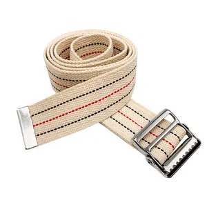 Gacent Webbing Factory Custom Sewing 60 inch Cotton Gait Transfer Belt with Elastic Loop Holder for Seniors Rehabilitation