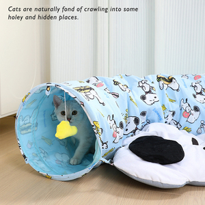 Mainan kucing bersama <span class=keywords><strong>snoopy</strong></span> baru terowongan kucing empat musim kebosanan Umum lubang bor terowongan artefak dapat membuka dan mencuci dapat tidur - Product Image 2