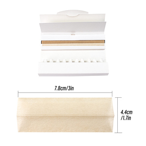Boîte à filtres à cigarettes en papier blanc personnalisable, design rectangulaire simple, emballage de rangement avec impression de logo - Product Image 4